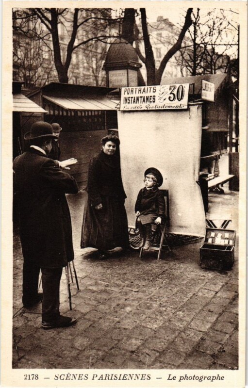 Carte postale ancienne Paris Petits Metiers le photographe