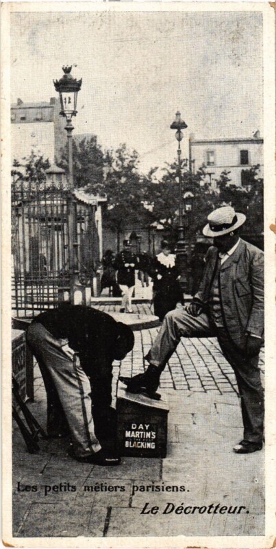Carte postale ancienne Paris Petits Metiers le Decrotteur