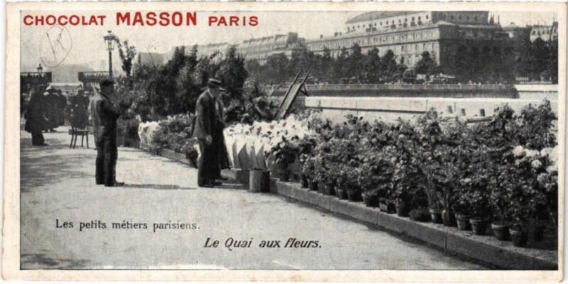 Carte postale ancienne Paris Petits Metiers Quai aux Fleurs