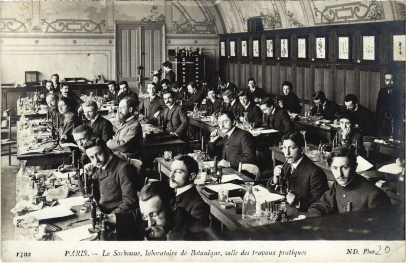 Carte postale ancienne Paris 5e la Sorbonne laboratoire de Botanique à Paris 5e