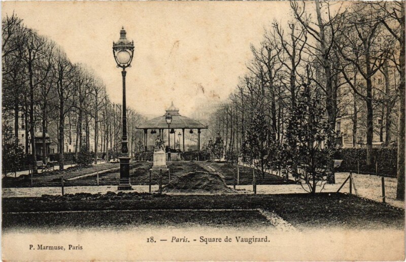 Carte postale ancienne Square de Vaugirard à Paris 15e