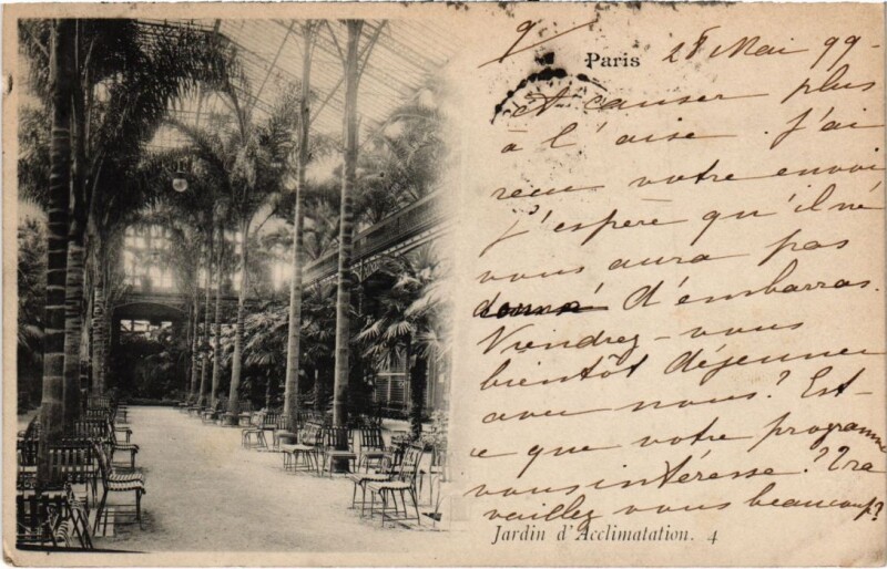 Carte postale ancienne Jardin d'Acclimatation à Neuilly-sur-Seine