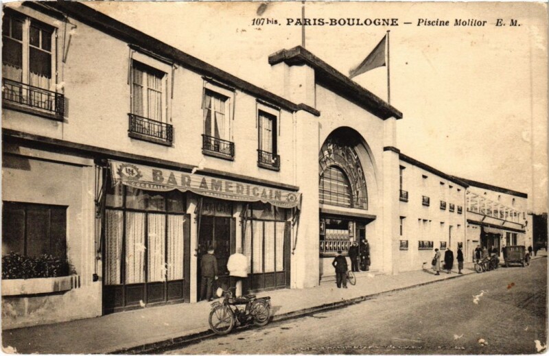 Carte postale ancienne Piscine Molitor à Paris 16e