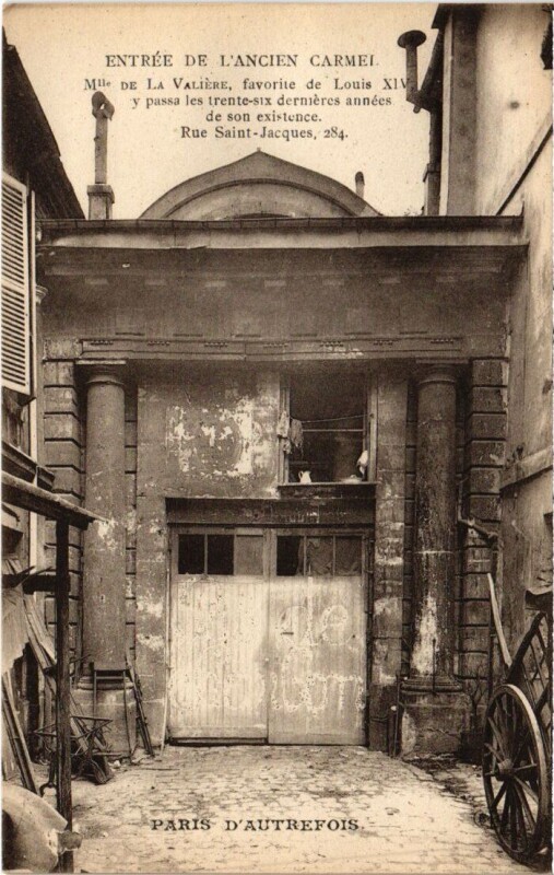 Carte postale ancienne Paris 5e 284, Rue Saint-Jacques Ancien Carmel à Paris 5e