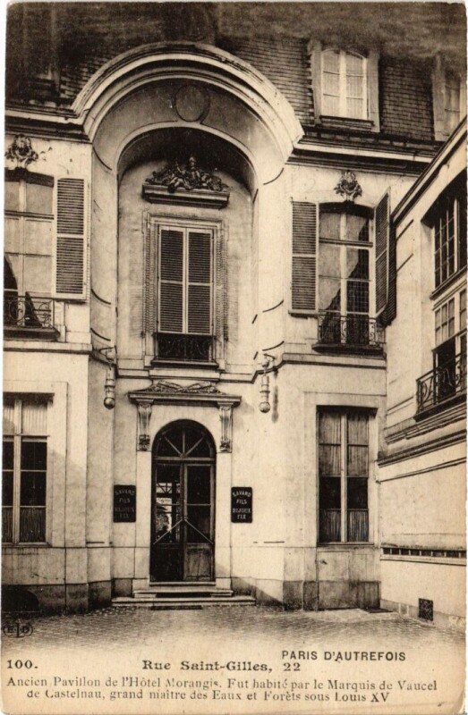 Carte postale ancienne Paris 3e 22, Rue Saint-Gilles à Paris 3e