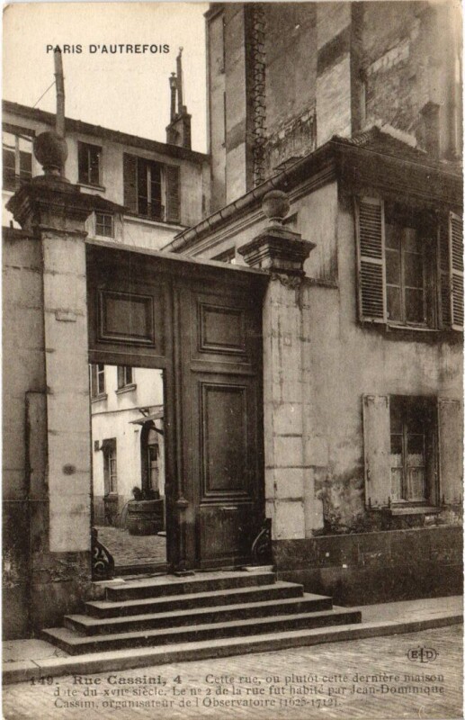 Carte postale ancienne Rue Cassini à Paris 14e