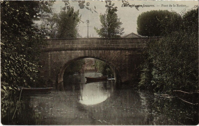 Carte postale ancienne La Ferte sous Jouarre Pont de la Nation à Jouarre