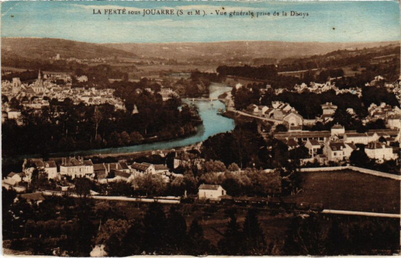 Carte postale ancienne La Ferte sous Jouarre vue generale à Jouarre