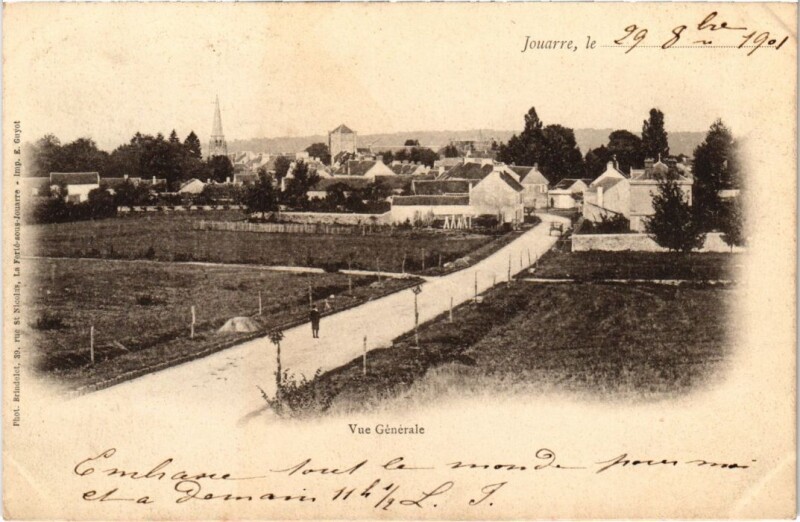 Carte postale ancienne La Ferte sous Jouarre vue generale à Jouarre