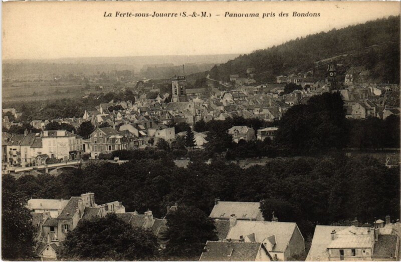 Carte postale ancienne La Ferte sous Jouarre panorama à Jouarre