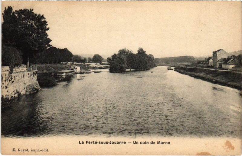 Carte postale ancienne La Ferte sous Jouarre Un coin de Marne à Jouarre