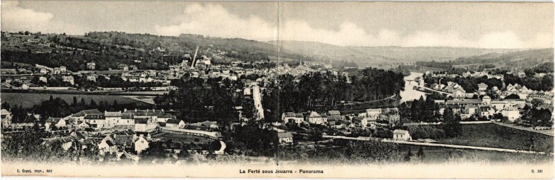 Carte postale ancienne La Ferte sous Jouarre panorama à Jouarre