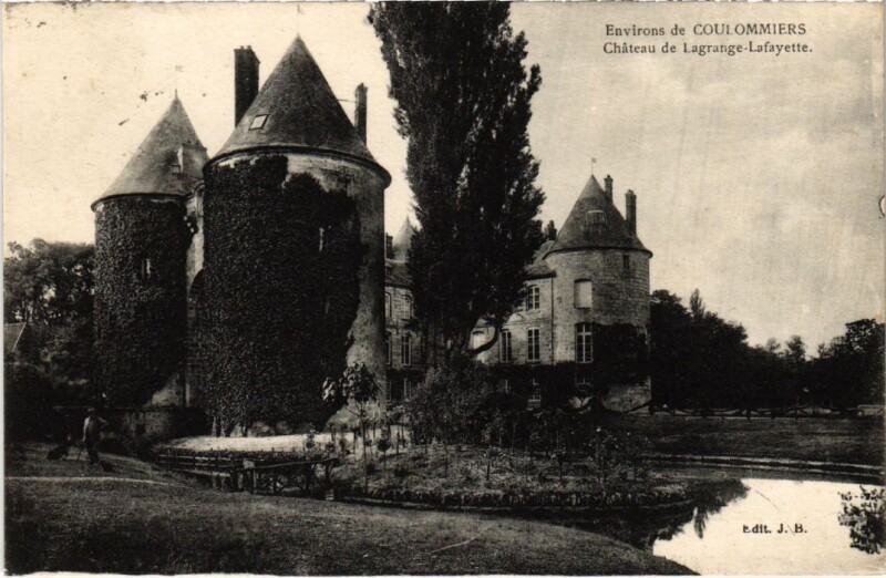 Carte postale ancienne Coulommiers Chateau de Lagrange Lafayette à Coulommiers