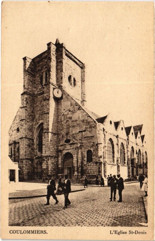 Carte postale ancienne Coulommiers Eglise Saint-Denis à Coulommiers