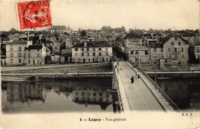 Carte postale ancienne Lagny vue generale
