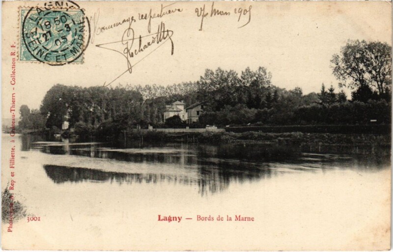 Carte postale ancienne Lagny BOrds de Marne
