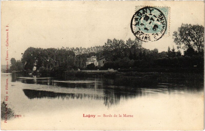Carte postale ancienne Lagny Bords de Marne