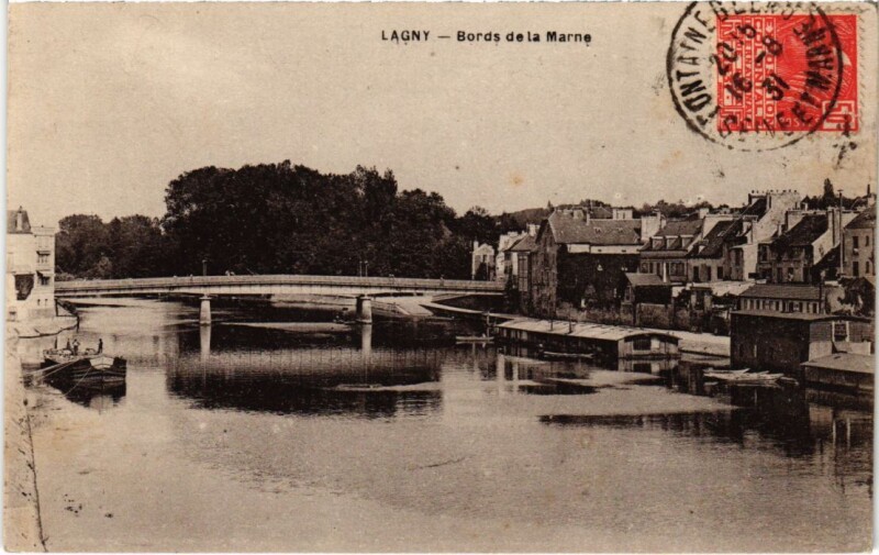 Carte postale ancienne Lagny Bords de Marne