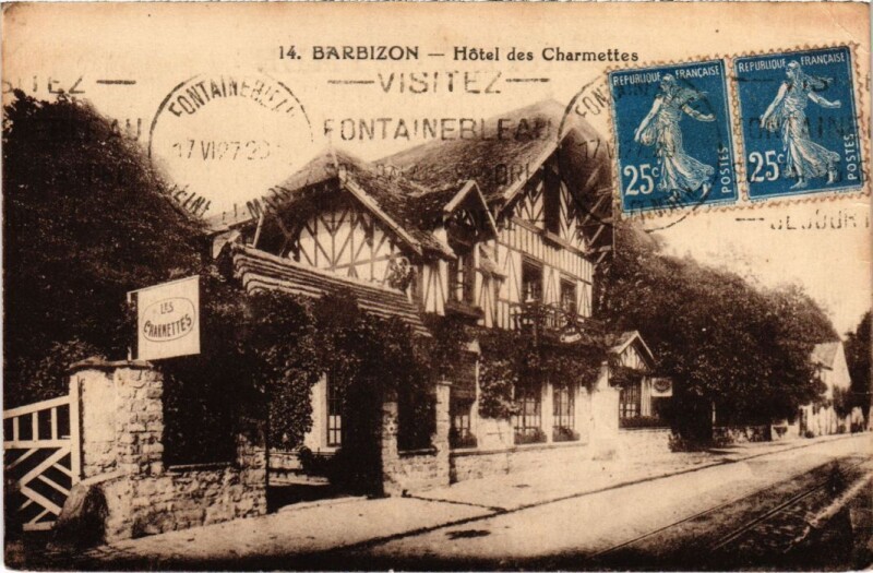 Carte postale ancienne Barbizon Hotel des Charmettes à Barbizon