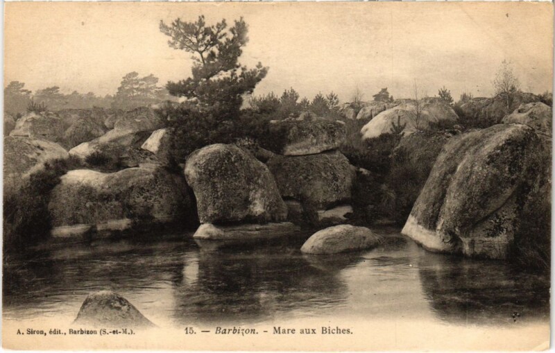 Carte postale ancienne Barbizon Mare aux Biches à Barbizon