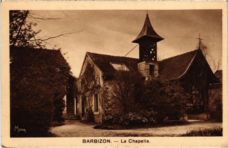 Carte postale ancienne Barbizon La Chapelle à Barbizon