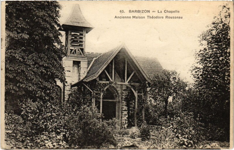 Carte postale ancienne Barbizon La Chapelle à Barbizon