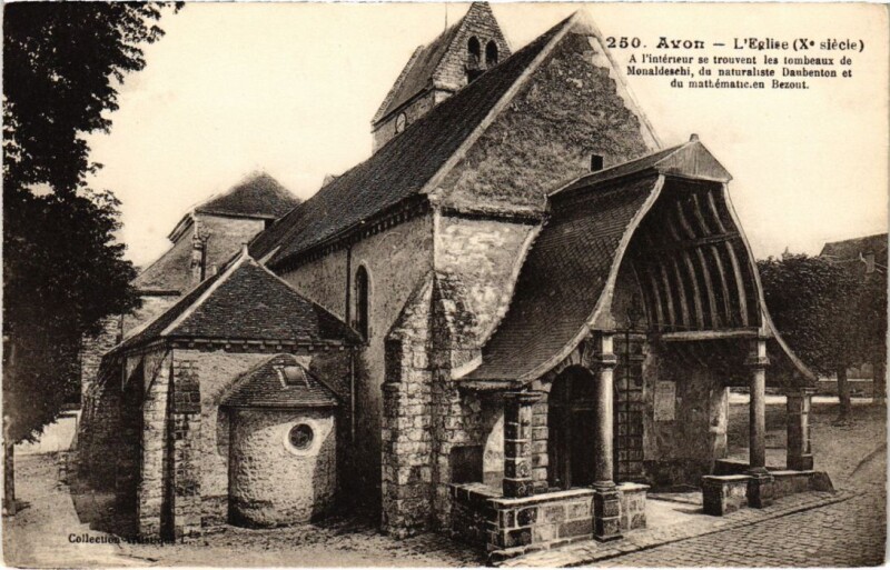 Carte postale ancienne Avon Eglise