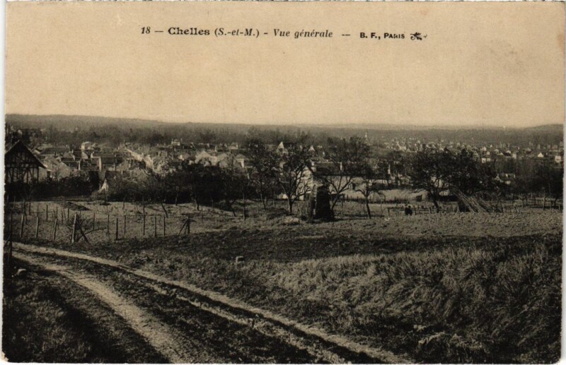 Carte postale ancienne Chelles vue generale à Chelles