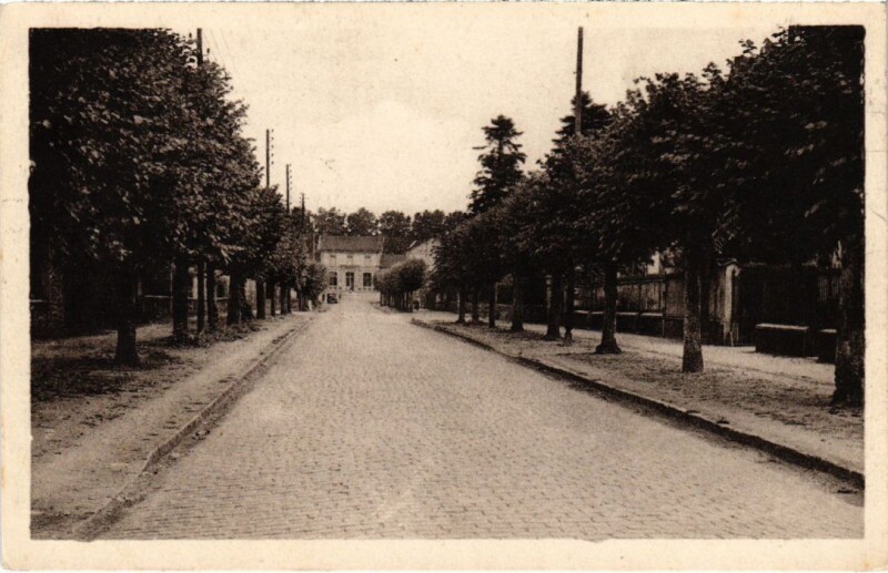 Carte postale ancienne Lizy sur Ourcq Avenue de la Gare à Lizy-sur-Ourcq