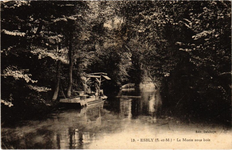 Carte postale ancienne Esbly Le Morin sous bois à Esbly