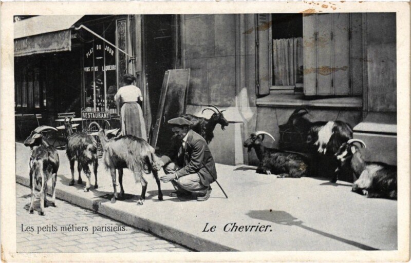 Carte postale ancienne Paris Petits Metiers Le Chevrier
