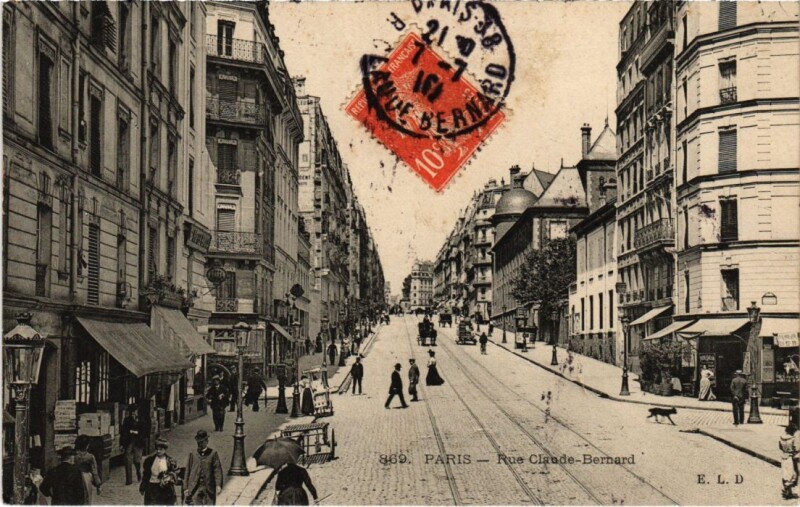 Carte postale ancienne Paris 5e rue Claude-bernard à Paris 5e