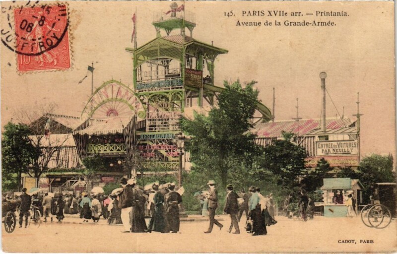 Carte postale ancienne Printania - Avenue de la Grande-Armée. à Paris 17e