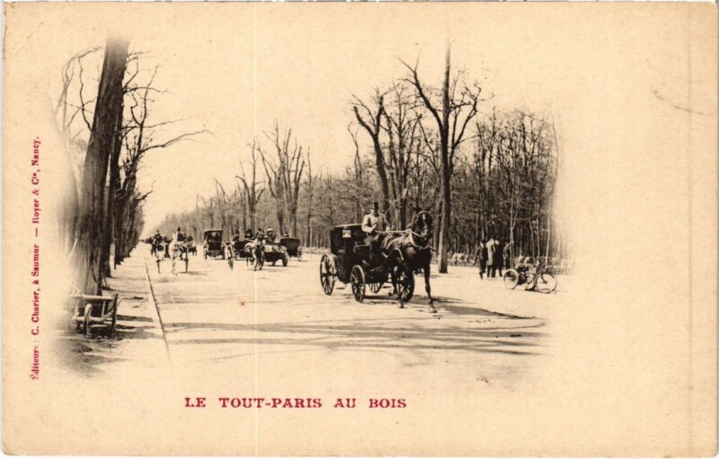 Carte postale ancienne Le Tout-Paris au Bois à Paris 16e