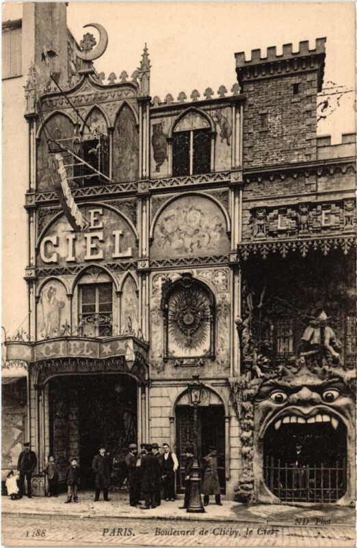 Carte postale ancienne Boulevard de Clichy - Le Ciel à Paris 9e