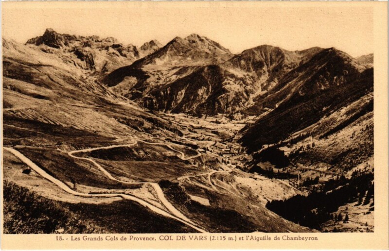 Carte postale ancienne Les Grands Cols de Provence Col de Vars