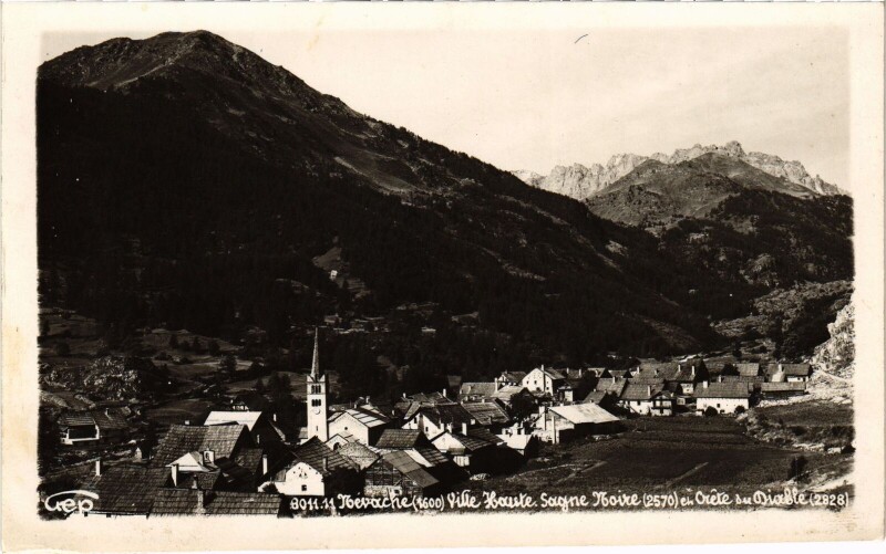 Carte postale ancienne Mérache - Ville Haute