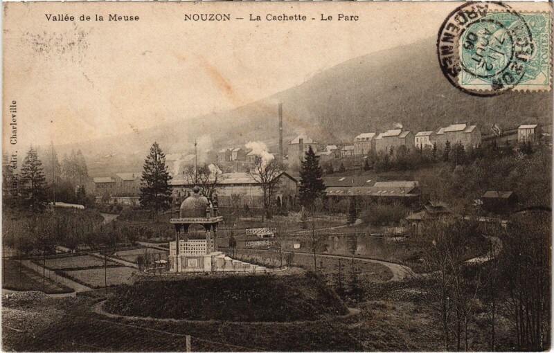 Carte postale ancienne Nouzon - La Cachette - Le Parc