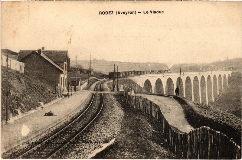 Carte postale ancienne Rodez - Le Viaduc à Rodez