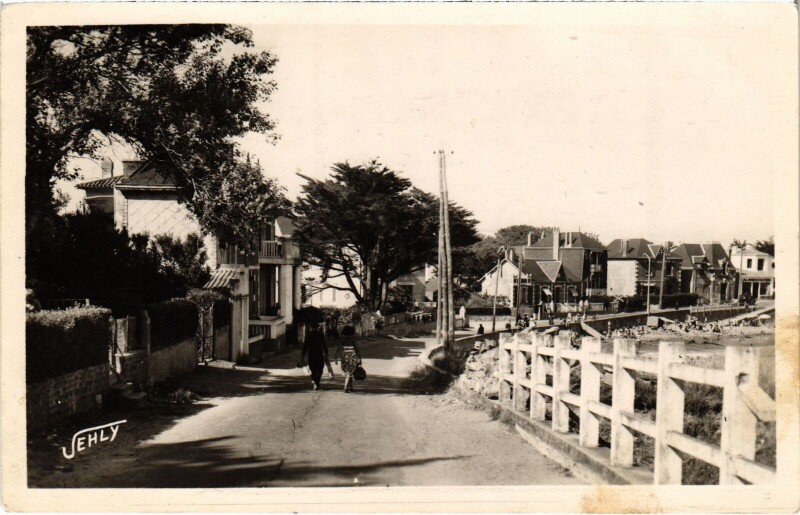 Carte postale ancienne Croix-de-Vie - Route de la Corniche