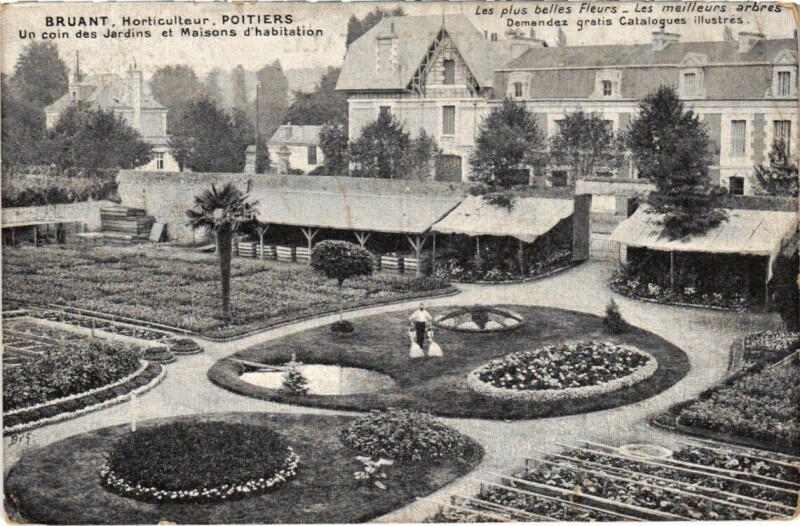 Carte postale ancienne Bruant - Horticulteur - Poitiers à Poitiers