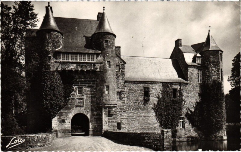 Carte postale ancienne Environs de Paimpont - Chateau de Trécesson à Campénéac