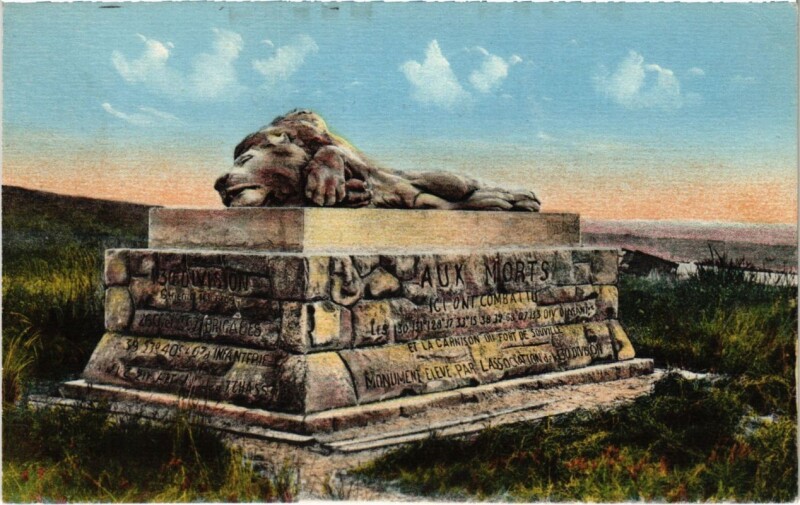 Carte postale ancienne Douaumont - Fleury-Devant-Douaumont - Le Monument à Fleury-devant-Douaumont