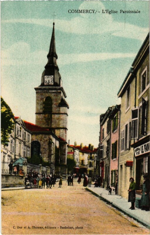 Carte postale ancienne Commercy - L'Eglise Paroissiale à Commercy