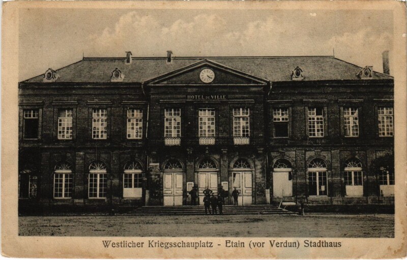 Carte postale ancienne Etain - Hotel de Ville - Stadthaus à Étain