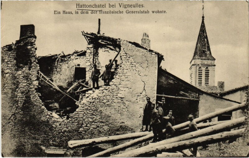 Carte postale ancienne Vigneulles-les-Hattonchatel - Ein Haus - Ruines à Vigneulles-lès-Hattonchâtel