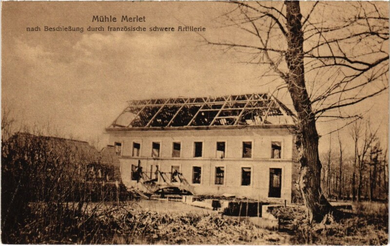 Carte postale ancienne Merles-sur-Loison - Merlet - Moulin Merlet - Muhle Merlet à Merles-sur-Loison
