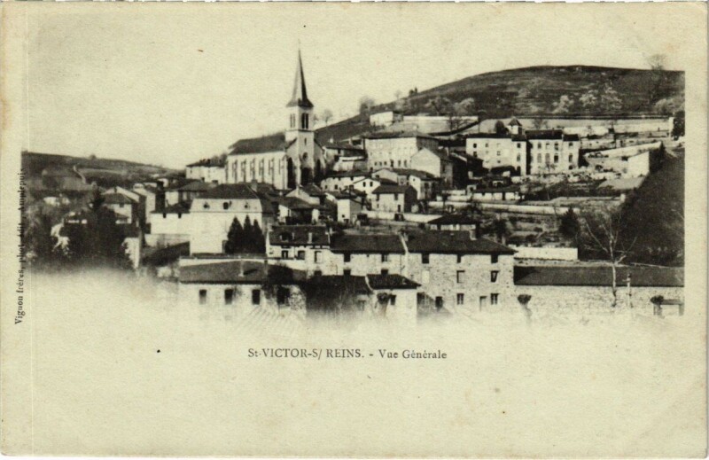 Carte postale ancienne St. Victors - Reins - Vue générale