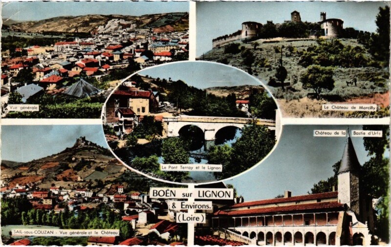 Carte postale ancienne Boén sur Lignon & Environs
