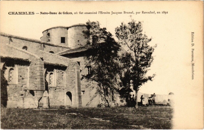 Carte postale ancienne Chambles - Notre-Dame de Graces à Chambles